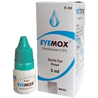 Eyemox-D 0.5 Percent, 0.1 Percent Ophthalmic Solution 5 ml Drop image