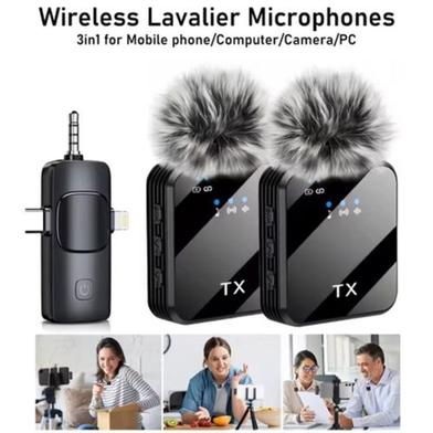 F11-2 Collar Wireless Microphone iPhone Android and Type C Supported 99 Percent Noise Cancellation Slide 2