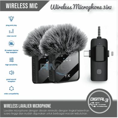 F11-2 Collar Wireless Microphone iPhone Android and Type C Supported 99 Percent Noise Cancellation Slide 3