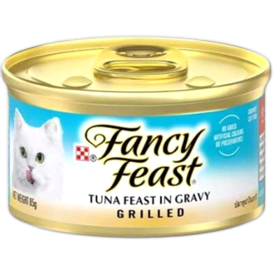 FANCY FEAST Grilled Tuna Feast in Gravy Gourmet Cat Food 85g image