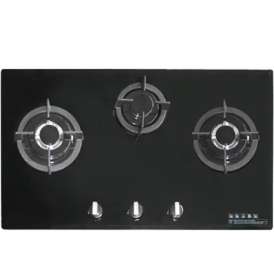 FIESTA F3-B90 Table Top Gas Stove 3 Burner Black image