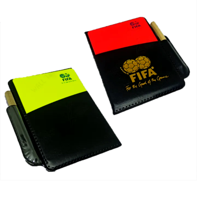 Fifa Football Red And Yellow Cards Pencil And Scorebook Football Foul Card Record Soccer Games Referee Equipment (football_card) Multicolor image