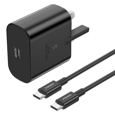 FONENG 25W GaN USB-C Wall Charger With Type-C Cable (UK32) image