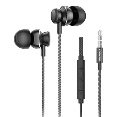 FONENG T67 In-Ear Metal Wired 3.5mm Earphone with Mic image