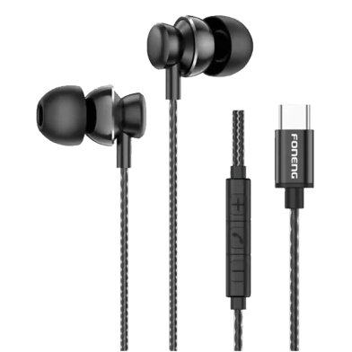 FONENG T67 Type-C In-Ear Heavy Bass Wired Earphone image
