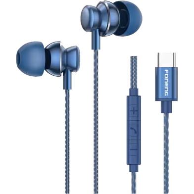 FONENG T67 Type-C In-Ear Heavy Bass Wired Earphone image