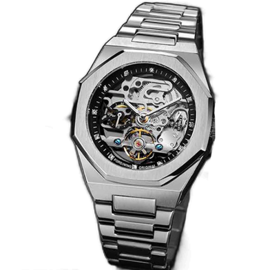 FORSINING Men Hollow Flywheel Automatic Mechanical Watch image
