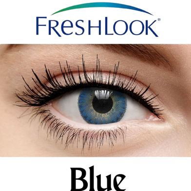 FRESHLOOK Blue Color Contact Lens With Kit Box image