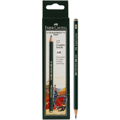 Faber Castell 9000 Graphite Pencil 6B image