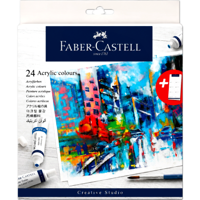 Faber Castell Acrylic Colour-24 Pcs image