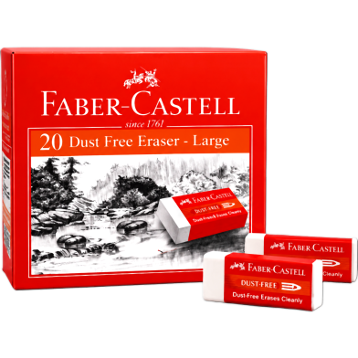Faber Castell Dust-Free Erasers - Large-20 Pcs image