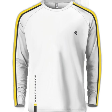 Fabrilife Mens Metro Edition Premium Full Sleeve T-shirt - Whitespace image