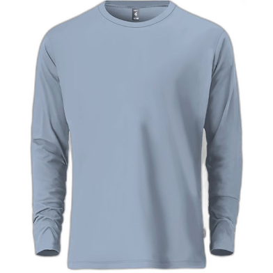 Fabrilife Mens Premium Blank Full Sleeve T-Shirt - Sky blue image