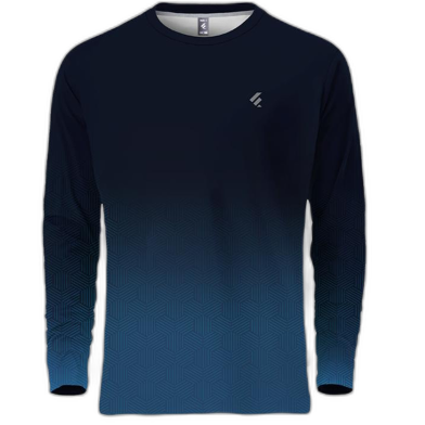 Fabrilife Mens Premium Sports Active Wear Full Sleeve T-shirt- Skylark image