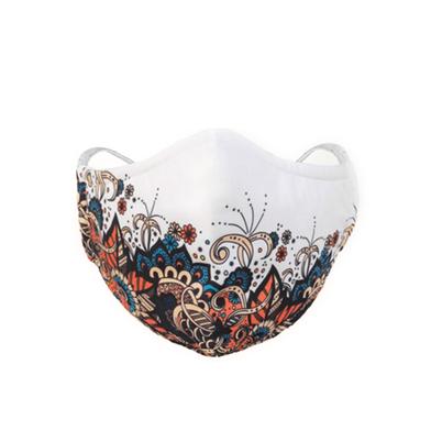 Fabrilife Premium 5 Layer Floral Blush Kids Designer Edition Cotton Mask  image