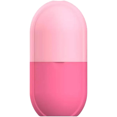 Facial Ice Cube Capsules Applied to Face And Ice Grid image