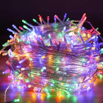 Fairy Decorative Lights 100 Led 33 Feet Multi Colour Light Home Decorative Weeding Festival Party Water Proof Led Light - Light Decoration - Fairy Lights image