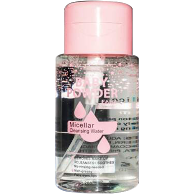 Fana Baby Powder Micellar Cleansing Water for Face, Eyes, and Lips Easily Various Daily Makeup Remover - 200 ml image