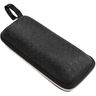 Fancy Ring Style Compression Resistant Waterproof Eyeglass Protector Spectacle Box With Lanyard Zipper Eva Fabric Honeycomb Surface Women Men Sunglasses image