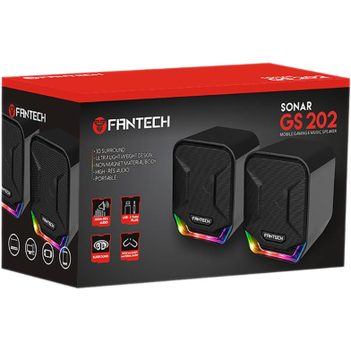 Fantech GS202 2.0 USB Speaker black image