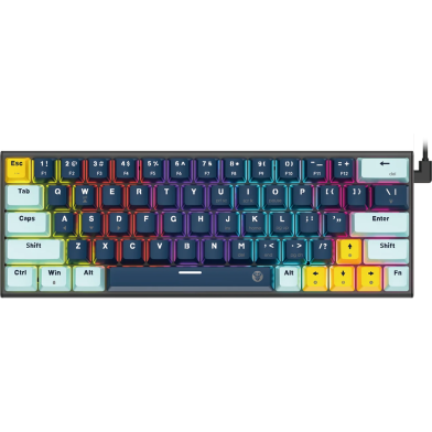 Fantech MK874v2 Sky Blue Mechanical Red Switch Keyboard image