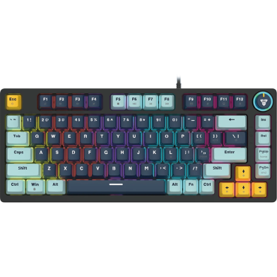 Fantech MK875v2 Sky Blue Mechanical Red Switch Keyboard image