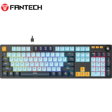 Fantech Mechanical Keyboard Red Switch MK893s Sky Blue image