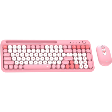 Fantech WK899 Go Mochi Wireless 2 in 1 Combo Keyboard Pink image