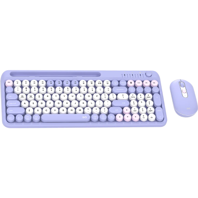 Fantech WK899 Go Mochi Wireless 2 in 1 Combo Keyboard Purple image