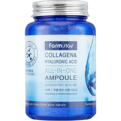 Farm Stay Collagen And Hyaluronic Acid All In One Ampoule - 250ml image