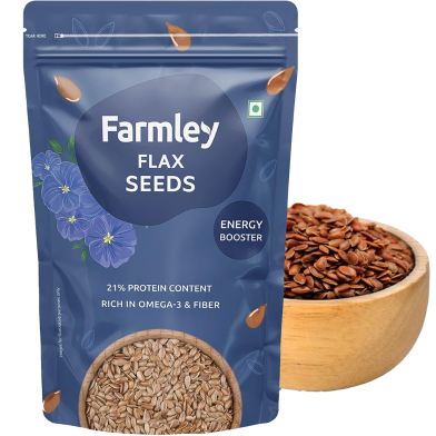 Farmley Premium Flax Seeds, Alsi Seeds 200 grams image