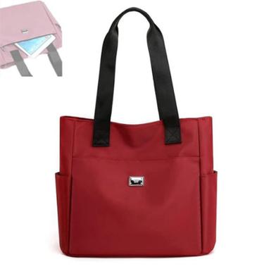 Fashion Shopping Bag Maroon Color image