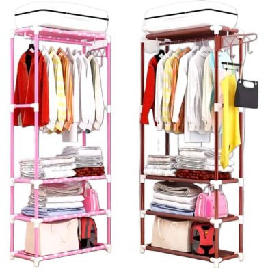 Fashionable 3 Layer Cloth Rack - Multicolor image