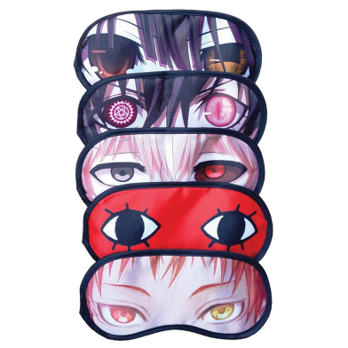 Fashionable Durable Stylish and Elegant Design Silk Eye Mask For Sleeping at Daylight Or Travelling Random Color Selection 1 Pcs (Mask_3_JR) Multicolor image