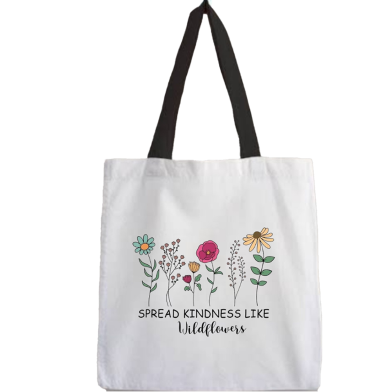 Fashionable Fabric Tote Bag With Zipper image