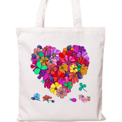 Fashionable Fabric Tote Bag With Zipper image