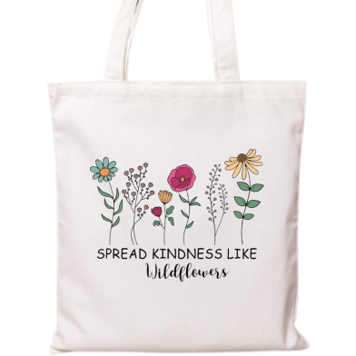 Fashionable Fabric Tote Bag With Zipper image