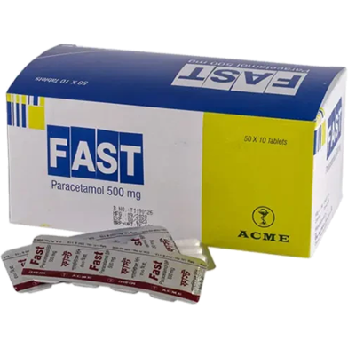 Fast 500 mg - 10's Strip Tablet image