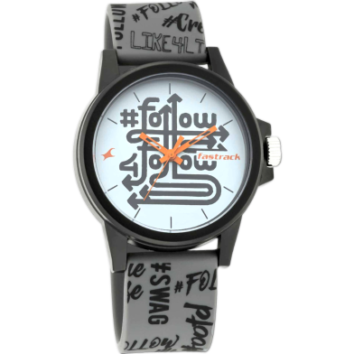Fastrack Hashtag White Dial Analog Unisex Watches image