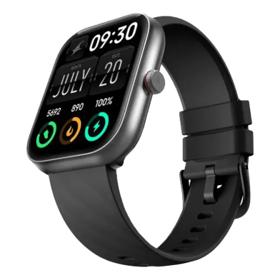 Fastrack Kruz Plus Smart Watch - Gun Black image