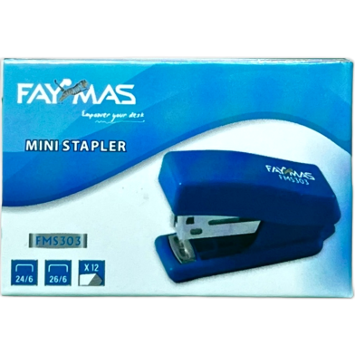 Faymas Mini Stapler 24/6 And 26/6 (12 Sheets) image