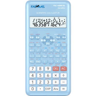 Faymas FSC100MS-BL Scientific Calculator 401 finction image