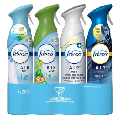 Febreze Air Mist All Flavour 4pcs Pack 4X250 gm image