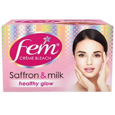 Fem Creme Bleach Saffron and Milk Healthy Glow Cream (8g) image