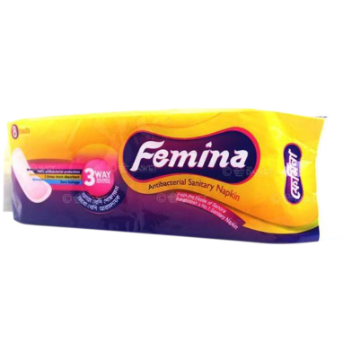 Femina Sanitary Napkin Panty Women Choice 8 Pads image