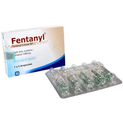 Fentanyl 100mcg Per 2ml Injection 2ml Ampoule image