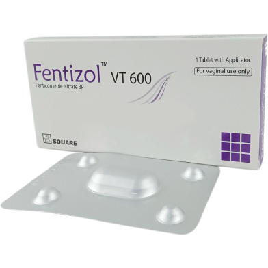 Fentizol VT 600mg Vaginal Tablet 1's Strip image