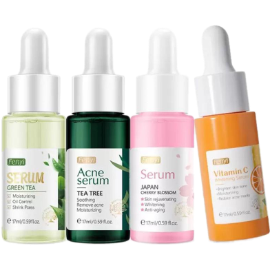 Fenyi Green Tea/Tea Tree/Cherry Blossom/Vitamin C Serum (17mlx4) image