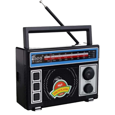Fepe FP-1367U AM/FM/SW 3-Bands Radio with USB/TF Card Music Player image