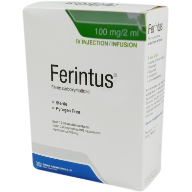 Ferintus 100 mg IV Injection 2 ml vial image